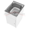 Stainless Steel Laundry Sink cabinet, New Australia 90L Double Bowl 304 Stainless Steel Laundry Sink with cabinet